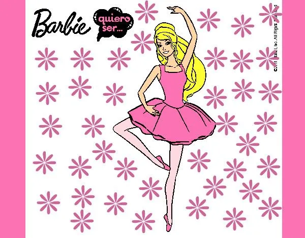 Dibujo de Barbie Quiero ser Bailarina pintado por Janami en ...