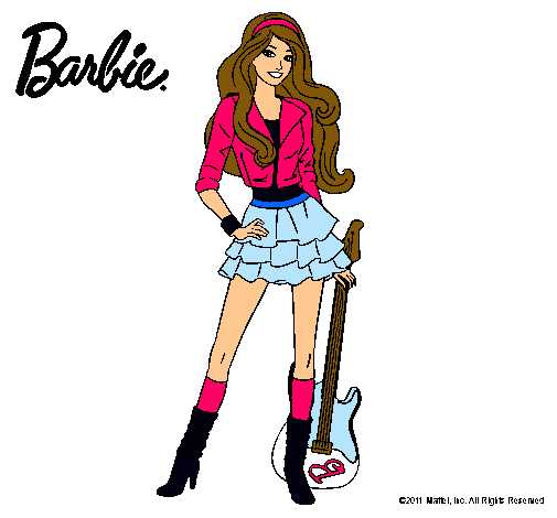 Dibujo de Barbie rockera pintado por Bnhhgcy en Dibujos.net el día ...