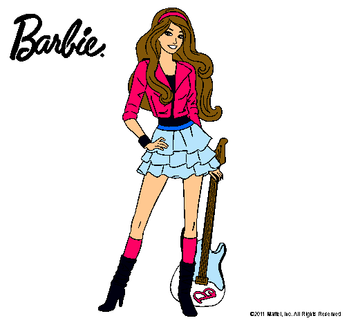 Dibujo de Barbie rockera pintado por Bnhhgcy en Dibujos.net el día ... Dibujo de Barbie rockera pintado por Bnhhgcy en Dibujos.net el día ...
