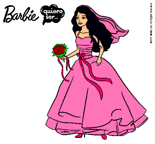 Dibujo de Barbie vestida de novia pintado por Color en Dibujos.net ... Dibujo de Barbie vestida de novia pintado por Color en Dibujos.net ...
