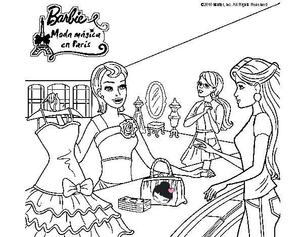 Dibujo de BARBIE EL VESTIDO SECRETO pintado por Natalyvj en ... Dibujo de BARBIE EL VESTIDO SECRETO pintado por Natalyvj en ...