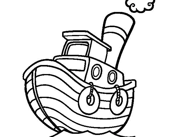 Dibujo de Barco de madera para Colorear - Dibujos.net Dibujo de Barco de madera para Colorear - Dibujos.net