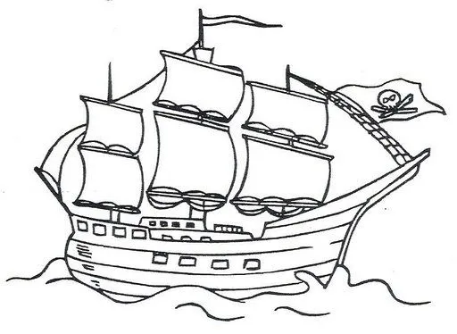 Dibujos de piratas y barcos para pintar - Imagui Dibujos de piratas y barcos para pintar - Imagui