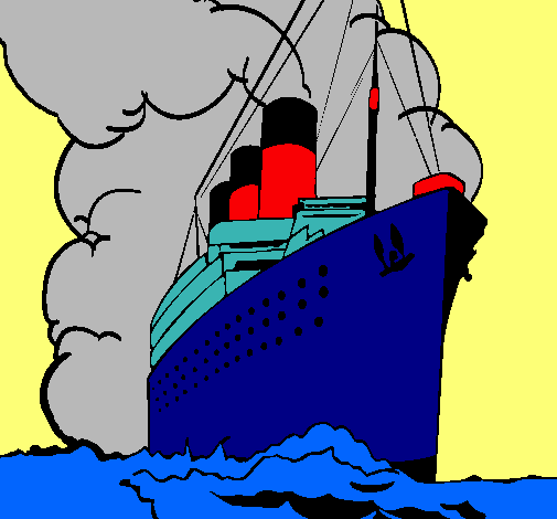 Dibujo de Barco de vapor pintado por Caricatura en Dibujos.net el ...