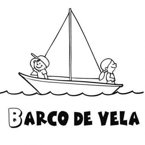 Dibujo de barco de vela para colorear - Dibujos para colorear de ... Dibujo de barco de vela para colorear - Dibujos para colorear de ...