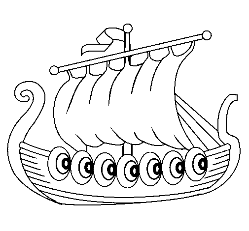 Dibujo de Barco vikingo para Colorear - Dibujos.net Dibujo de Barco vikingo para Colorear - Dibujos.net