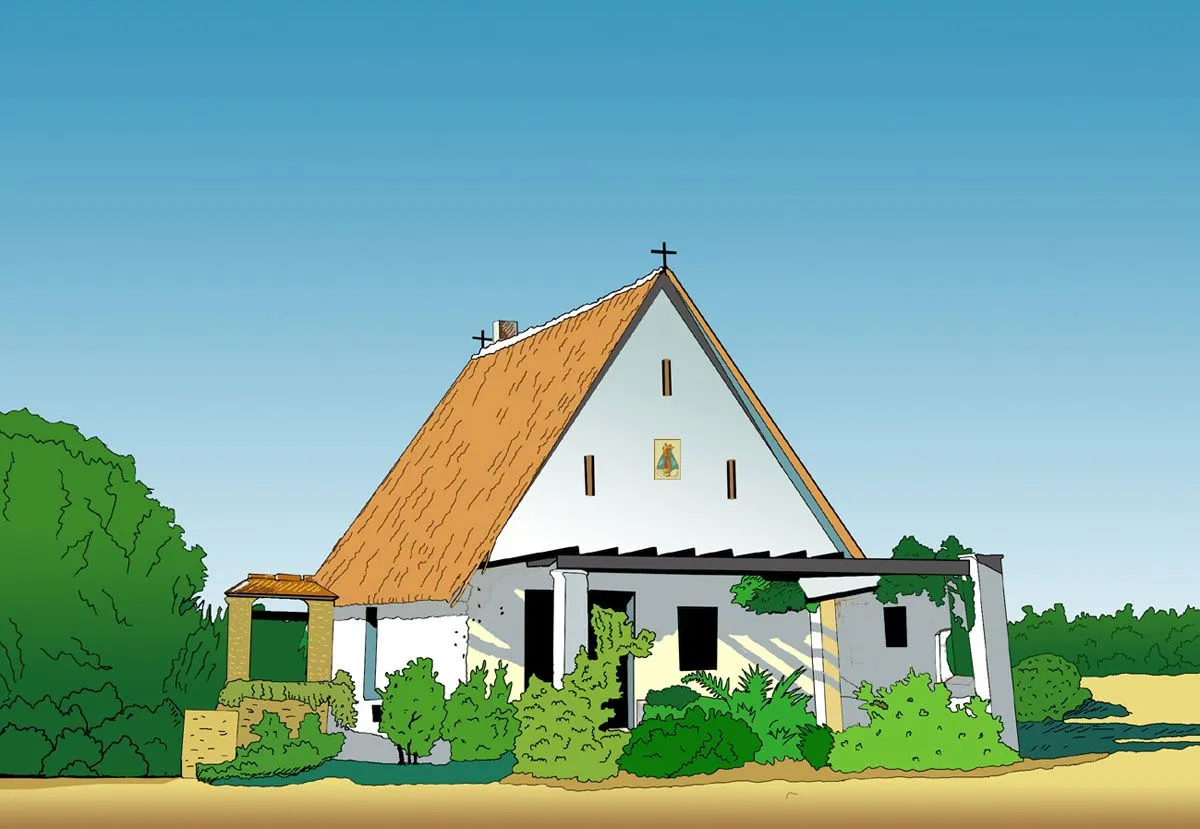 Dibujo de una Barraca Valenciana de Valencia