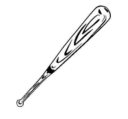 Dibujo de Bate de béisbol para Colorear - Dibujos.net Dibujo de Bate de béisbol para Colorear - Dibujos.net