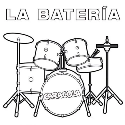 Bateria para colorear - Imagui
