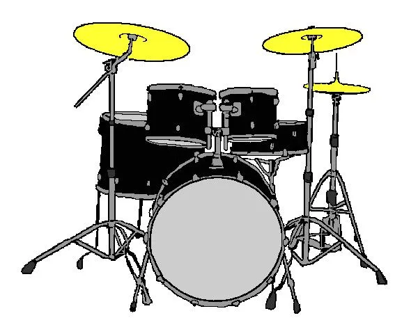 Dibujo de Batería de percusión pintado por Cangrecan en Dibujos ... Dibujo de Batería de percusión pintado por Cangrecan en Dibujos ...