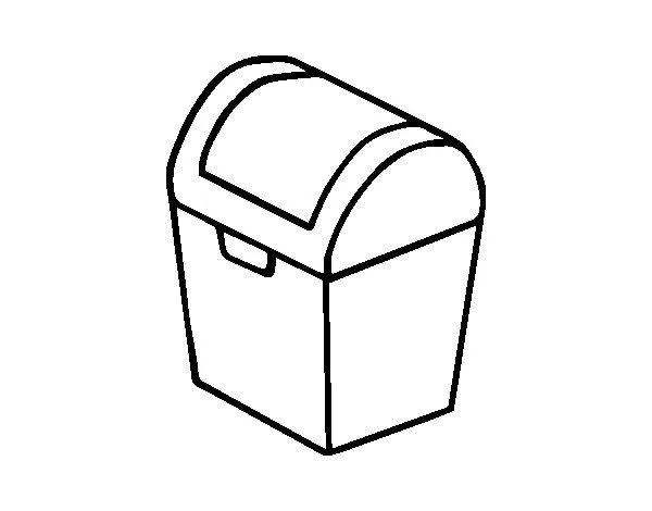 Dibujo de Baúl para Colorear - Dibujos.net