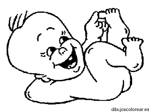 Dibujo de bebe jugando | Dibujos para Colorear Dibujo de bebe jugando | Dibujos para Colorear