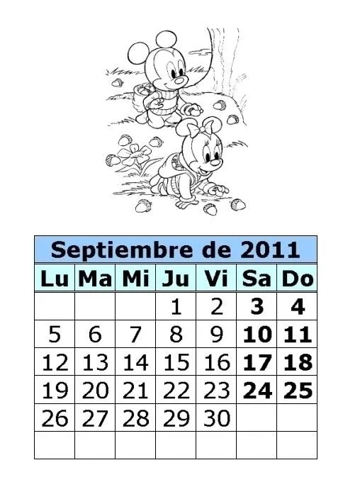 ... de bebés Disney de 2011 (3ª parte) : Calendarios para imprimir ... de bebés Disney de 2011 (3ª parte) : Calendarios para imprimir