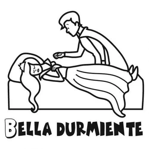 Dibujo de la Bella Durmiente para colorear - Dibujos para colorear ...