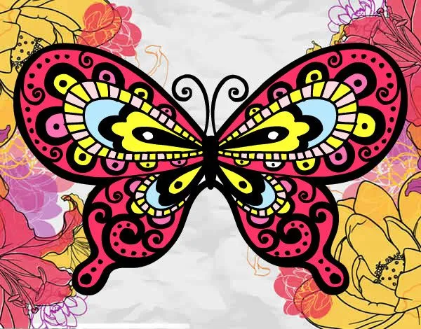 Dibujo de LA BELLA MARIPOSA pintado por Yawilda-04 en Dibujos.net ...