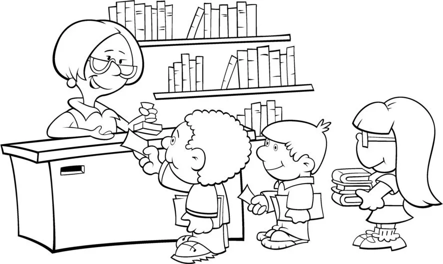 Dibujo biblioteca - Imagui