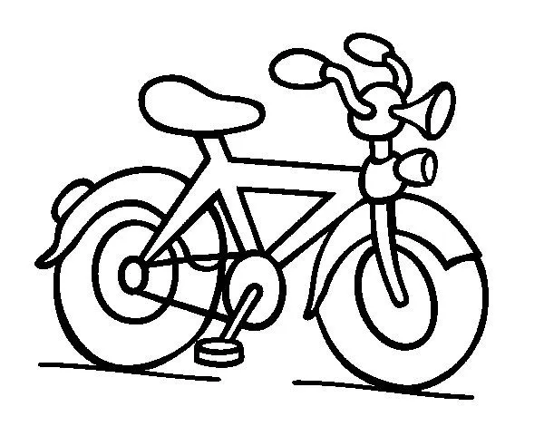 Dibujo de Bicicleta con bocina para Colorear - Dibujos.net Dibujo de Bicicleta con bocina para Colorear - Dibujos.net