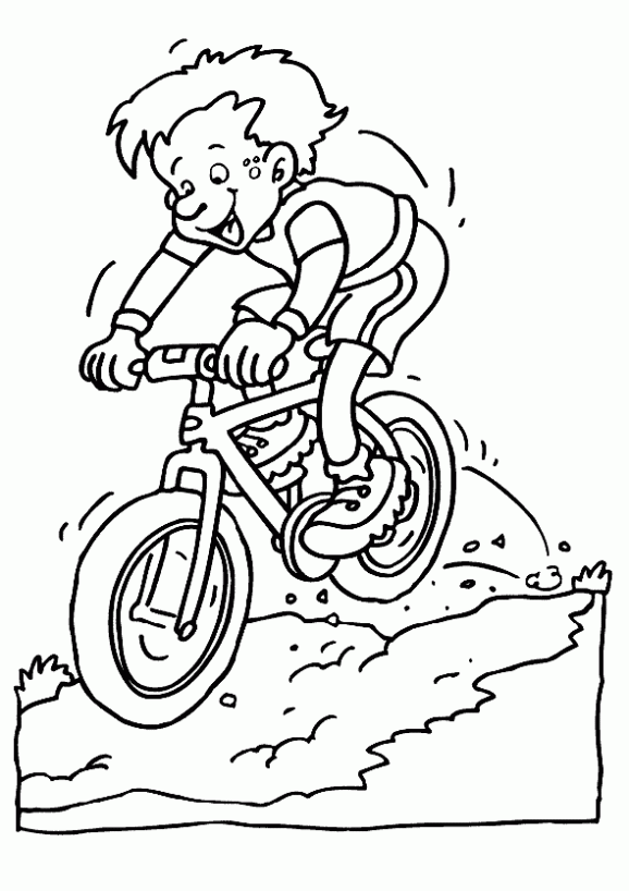 Dibujo de Bicicletas Mountain Bike. Dibujo para colorear de ... Dibujo de Bicicletas Mountain Bike. Dibujo para colorear de ...