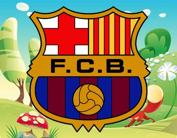 Dibujo de Bisca el barça a y força el barça pintado por Escorpio ...