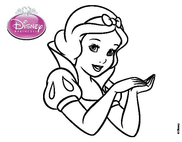 Dibujo de Blancanieves - Blancanieves primer plano para Colorear ...