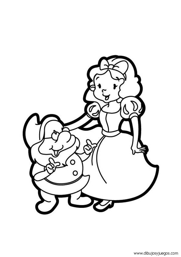 Blancanieves bebé para colorear - Imagui