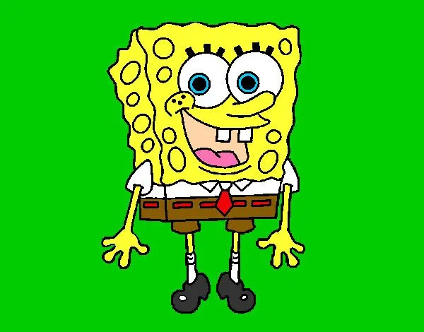Dibujo de Bob Esponja alegre pintado por Erickbb en Dibujos.net el ...