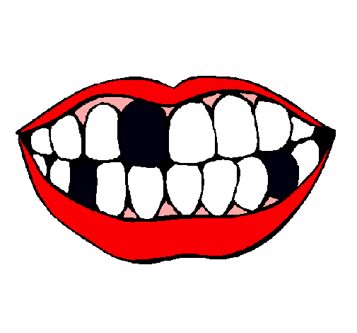Dibujo de Boca y dientes pintado por Sindiente en Dibujos.net el ...