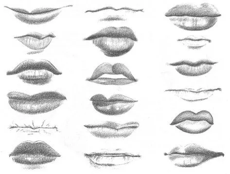 Dibujos a lápiz de labios | Dibujos a lapiz