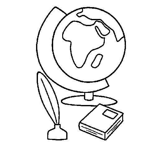 Dibujo de Bola del mundo para Colorear - Dibujos.net Dibujo de Bola del mundo para Colorear - Dibujos.net