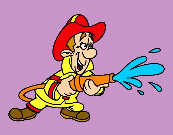 Dibujo de Bombero en acción pintado por Alexmar en Dibujos.net el ... Dibujo de Bombero en acción pintado por Alexmar en Dibujos.net el ...