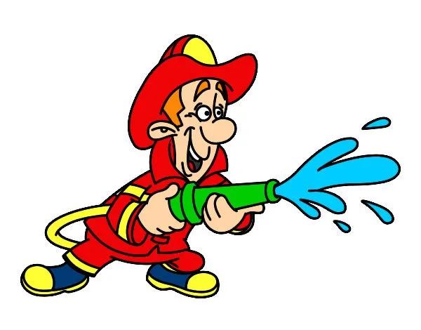 Dibujo de Bombero en acción pintado por Blass en Dibujos.net el ...