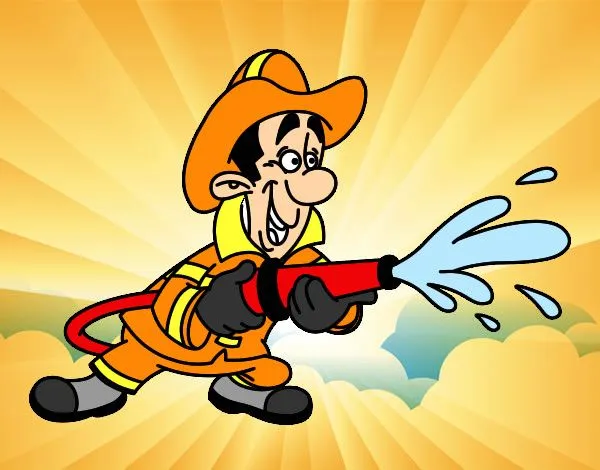 Dibujo de Bombero en acción pintado por Pepitayo5 en Dibujos.net ...