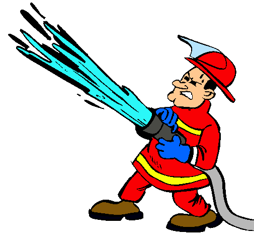 Dibujos del bombero con color - Imagui