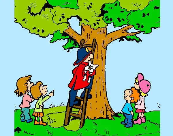 Dibujo de bombero y niños pintado por Queyla en Dibujos.net el día ... Dibujo de bombero y niños pintado por Queyla en Dibujos.net el día ...
