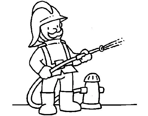 Dibujo de Bombero 1 pintado por Pepowen en Dibujos.net el día 01 ... Dibujo de Bombero 1 pintado por Pepowen en Dibujos.net el día 01 ...