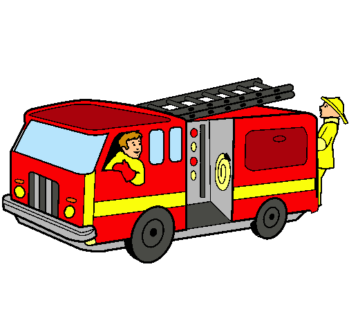 Dibujo de Bomberos en el camión pintado por Denis en Dibujos.net ...