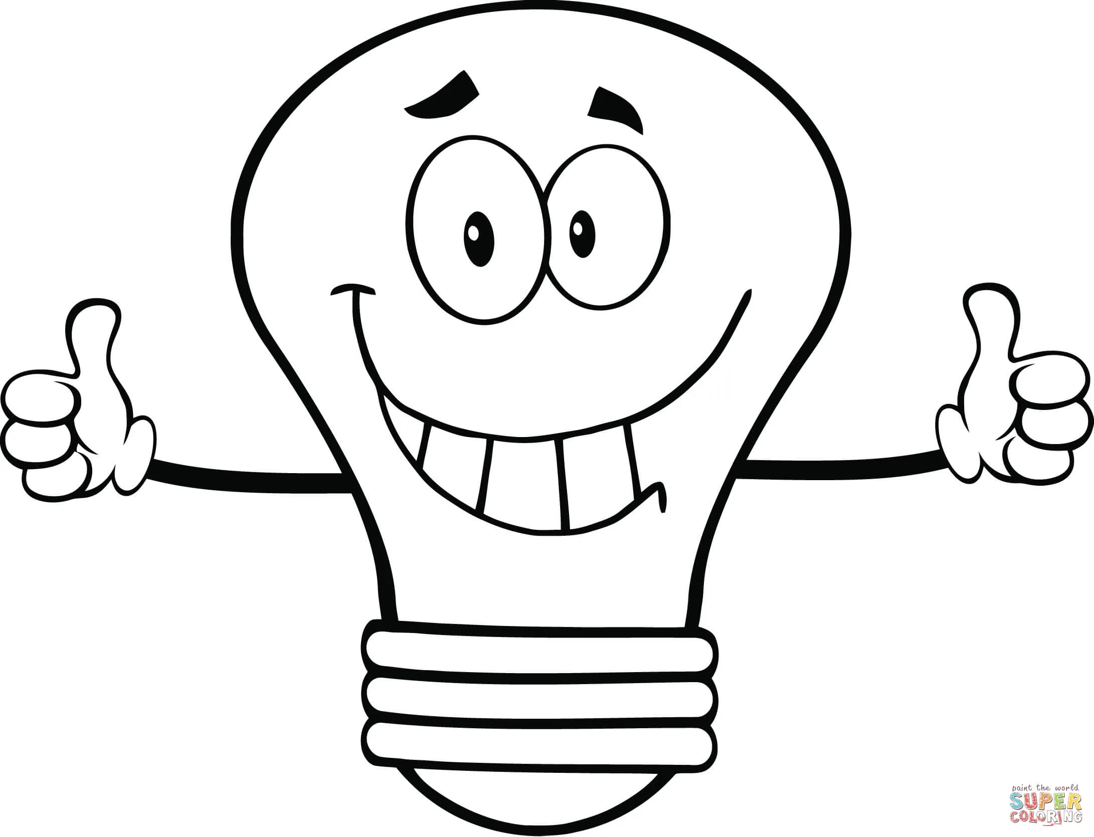 Dibujo de Bombillo de Luz para colorear | Dibujos para colorear imprimir gratis Dibujo de Bombillo de Luz para colorear | Dibujos para colorear imprimir gratis