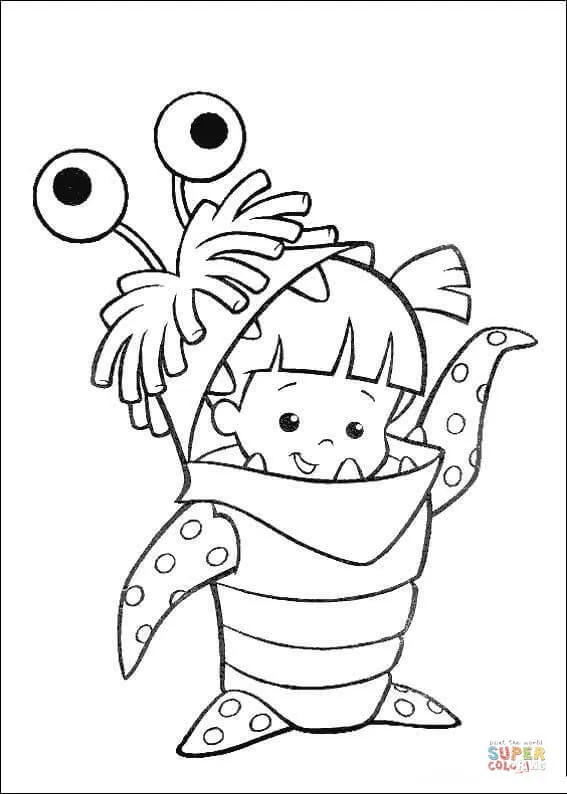 Dibujo de Boo para colorear | Dibujos para colorear imprimir gratis Dibujo de Boo para colorear | Dibujos para colorear imprimir gratis