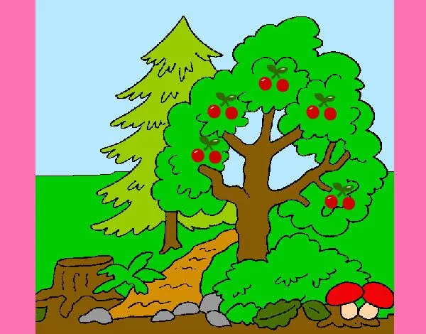 Dibujo de Bosque 1 pintado por Ashhhh en Dibujos.net el día 22-04 ... Dibujo de Bosque 1 pintado por Ashhhh en Dibujos.net el día 22-04 ...