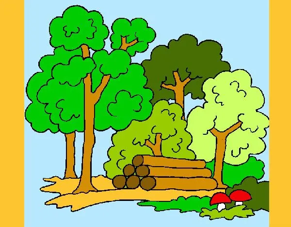 Dibujo de bosque pintado por Bernardito en Dibujos.net el día 27 ... Dibujo de bosque pintado por Bernardito en Dibujos.net el día 27 ...