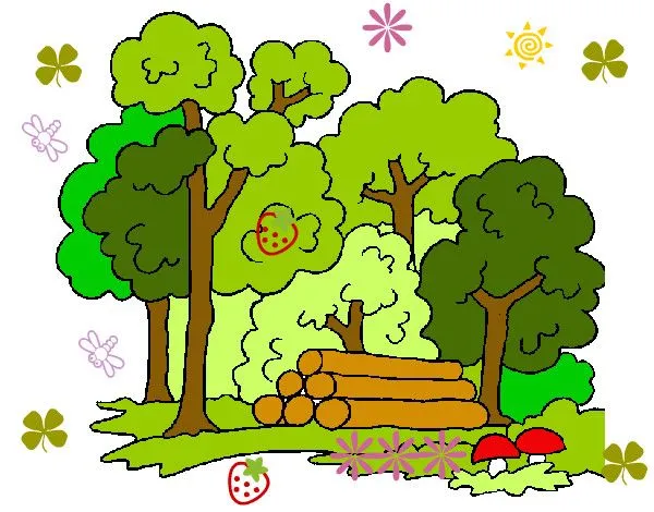 Dibujo de Bosque 2 pintado por Julietk en Dibujos.net el día 06-09 ... Dibujo de Bosque 2 pintado por Julietk en Dibujos.net el día 06-09 ...