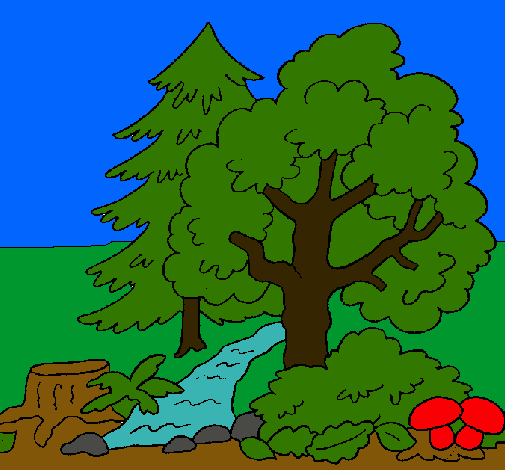 Dibujo de Bosque pintado por Paisaje en Dibujos.net el día 04-02 ... Dibujo de Bosque pintado por Paisaje en Dibujos.net el día 04-02 ...