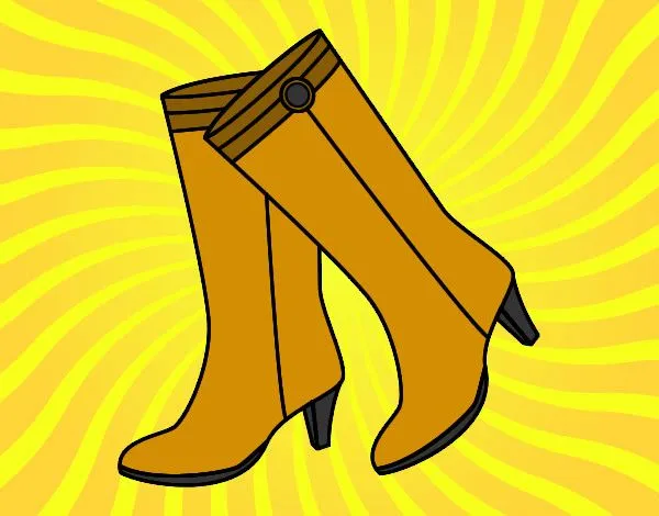 Dibujo de botas para lucirlas exelentemente en una corrida de ... Dibujo de botas para lucirlas exelentemente en una corrida de ...