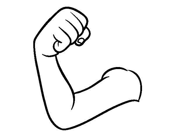 Dibujo de Brazo para Colorear - Dibujos.net