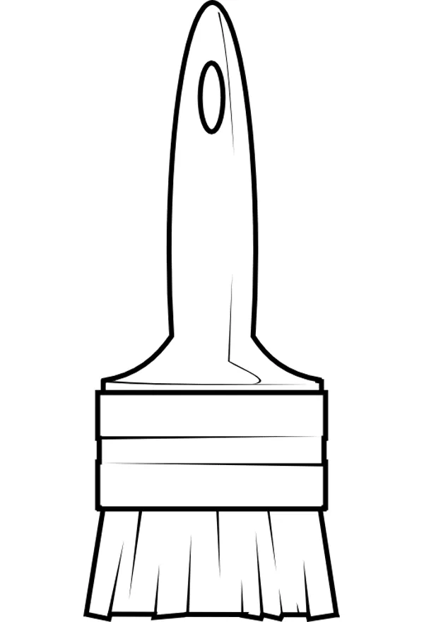 Dibujo de una brocha - Edudiver.com