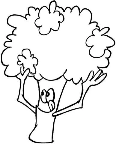 Dibujo de Brócoli Coqueto para colorear | Dibujos para colorear ... Dibujo de Brócoli Coqueto para colorear | Dibujos para colorear ...