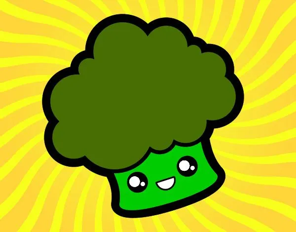 Dibujo de brocoli tierno pintado por Princesa84 en Dibujos.net el ...