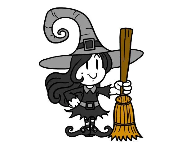 Dibujo de brujita bebe elegante pintado por Simuna en Dibujos.net ...