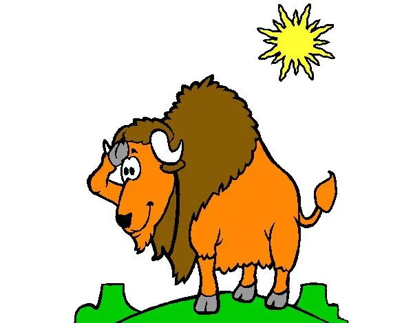 Dibujo de bufalo pintado por Alex27 en Dibujos.net el día 07-11-12 ...