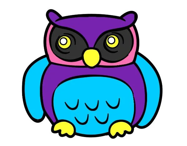 Dibujo de Búho mayor pintado por Vaaaleeen en Dibujos.net el día ...